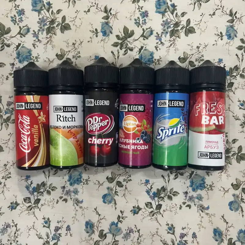Pomos de 120ml de 1% de nicotina 