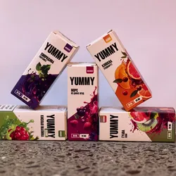 Pomos de 30ml (Yummy) con 1% de nicotina.