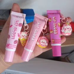 Gloss espeso con llavero de cerdito