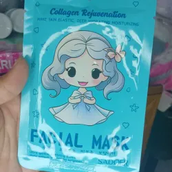 Mascarilla facial de colágeno animada