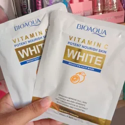 Mascarilla facial de vitamina c white