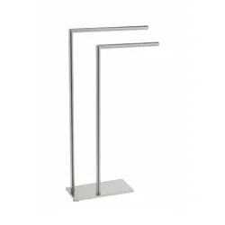 (25608/2) - Toallero de pie latón cromado Zas