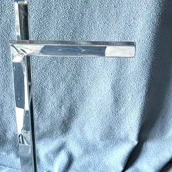 (25608/2) - Toallero de pie latón cromado Zas