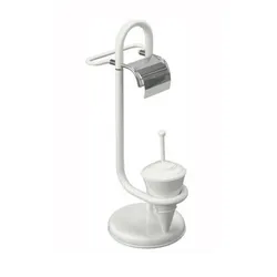 (5826/2) - Toallero de pie multifunción acero inox 