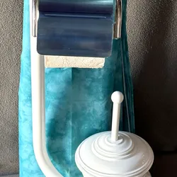 (5826/2) - Toallero de pie multifunción acero inox 