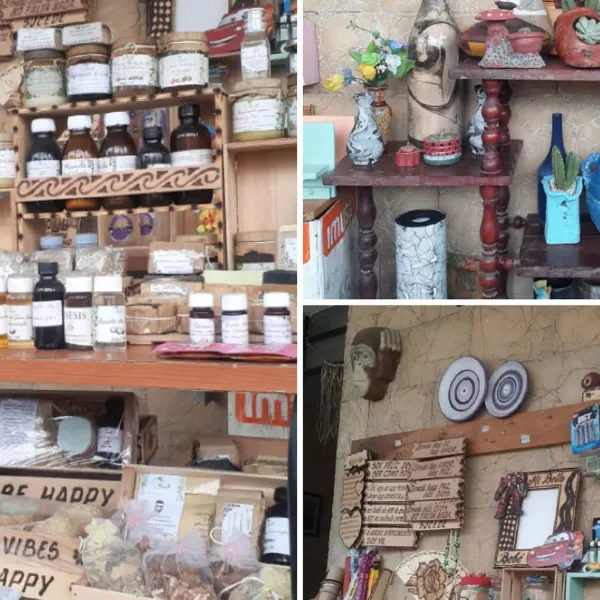 🎁 Hola te invito a que nos conozcas!!
Somos Ifakemy. Luces y Aromas. Una Tienda de  Artesanías, manualidades y regalos! 
Variedad de artículos manufacturados  e industriales encontrarás con nosotros. Simples o de complejos detalles, con materiales diversos, naturales y/o sintéticos. De la mano de artistas, artesanos y aficionados y/o de otras tiendas y almacenes. Nuestras líneas de venta principales son: 👇
 
 🕎 Candelabros artesanales y cocuyales. Lámparas artesanales hechas a partir de frascos de cristal o contenedores de otros materiales, decorados y que pueeen ser también personalizados, que usan como elemento de luz velas naturales, aromáticas y luces led de baterías  de diferentes formatos 
🧴🕯  Ambientadores artesanales decorativos de diferentes formatos, los principales 👇
   ▪︎🕯velas aromáticas
   ▪︎ 🛍 sachets o bolsitas aromáticas para gavetas y closets
   ▪︎🧴ambientadores mikados o de varillas de madera
   ▪︎ 🪔 inciensos y portainciensos
   ▪︎ 🧴ambientadores de hidrogel
   ▪︎ 🧴sales aromáticas 
   ▪︎ 🧴Splash y ambientadores textiles 
   ▪︎ 🕯ceras aromáticas 
   ▪︎ ♨️ dispersores de aceites aromáticos
   ▪︎ 🧴Otros Productos relacionados con aromaterapia

☯️ 🧿Artículos holísticos, relacionados con la energia y el fengshui
   ▪︎ ☸️  • Jardines zen artesanales 
   ▪︎ 🧧 portainciensos tipo cascadas de humo para inciensos de reflujo. 
   ▪︎ 🧨 portainciensos e inciensos de diferentes formatos
   ▪︎📿 Colgantes sanadores de chakras. Colgantes de cuarzos
   ▪︎ 💎 cuarzos, chicks de cuarzos, 
   ▪︎ 🔼 pirámides y péndulos (proximamente)
   ▪︎☯️🕉 kits de limpieza de energía y estabilizadores de chakras
   ▪︎🕯Velas 7 chakras y velas de intención
   ▪︎🧿 Otros Productos relacionados con el fengshui y la energía

🏠 Útiles y adornos para el hogar en barro, cerámica esmaltada, cristalería, plástico y madera.
 ▪︎ 📦 Organizadores, cajas, elementos decorativos, búcaros, tazas, ceniceros, cortineros, útiles para el hogar, abanicos, cavas, coperos etc... 

💍📿 Bisutería y joyería 
  ▪︎📿 Colgantes, collares, pulseras, aretes de diferentes materiales, piedras semipreciosas,  ojo turco, perlas de cultivo, hilo rojo, fantasía fina etc... 

🌵🪴 Cactus y suculentas. 

💄🧴🧼🫧 Productos de cosmética natural
  ▪︎🧼 jabones, aceites, mascarillas, tratamientos, unguentos, pomadas, geles, shampu, talco, tónicos etc.. 
 
🎁 Sets Spa en casa 
  ▪︎Organizadores artesanales con productos de cosmética natural para un fin común con un ambientador artesanal de regalo

🎁 Estuches de regalos para ocasiones especiales.

🧧 Papelería
▪︎📦🧧 embalajes, bolsas de regalo de diferentes tamaños,  postales decorativas de diferentes formatos y otros productos afines.

Nos puedes encontrar en 
⏰Tienda física: De lunes a Domingos . Horario variable. Comunicarse primero siempre antes de ir.
🏍Servicio a domicilio. Tarifa actual 150 cup el km desde la tienda a su ubicación. Ajustable según el monto de la compra. 