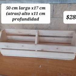 Organizador de madera de pared doble