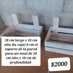 Organizador de madera pared