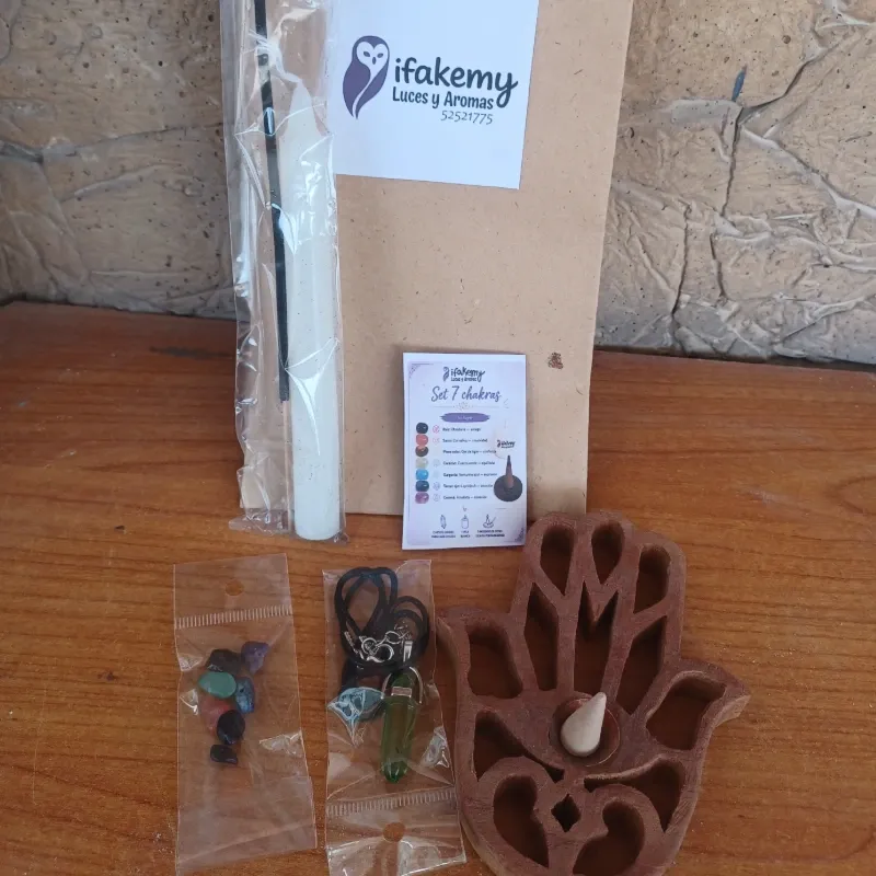 Set holístico Alquimia 7 chacras premium plus