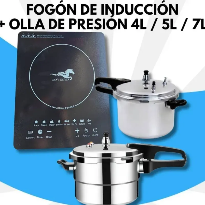 ♨️ Combo Fogón de inducción y olla de presion
