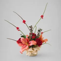 Jardín de Lirios y rosas