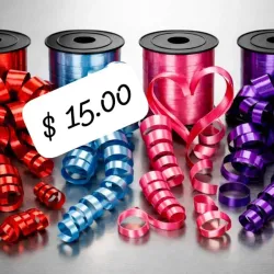 CAMTV01 Cintas adornos florales 1cm ancho x metros 15mn