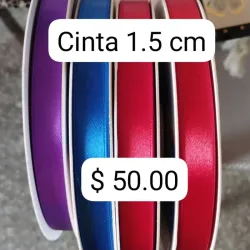 Cintas de 1.5cm de ancho, ventas por metros