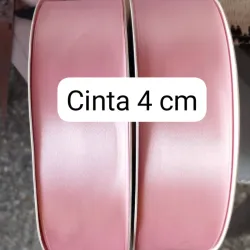 Cintas de satín 4cm de ancho, venta por $80 el metro