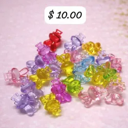 Conejitos de Acrílico colores varios