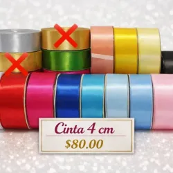 CSROV04 Cintas satin 4cm por rollos o por metros