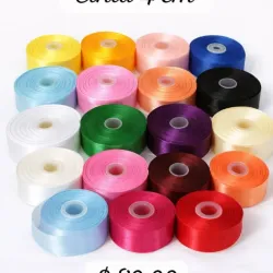 CSROV04 Cintas satin 4cm de ancho por rollos 3400mn