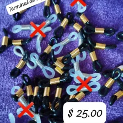 Herrajes para porta espejuelos de silicona
