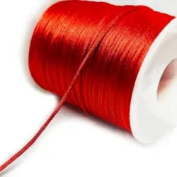 Hilo Cola de Rata Rojo 1 mm