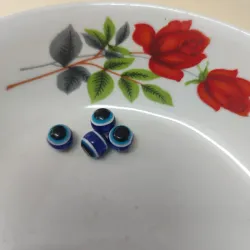 Ojos Turcos Redondos Azules 10mm