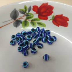 Ojos Turcos Redondos Azules 6mm