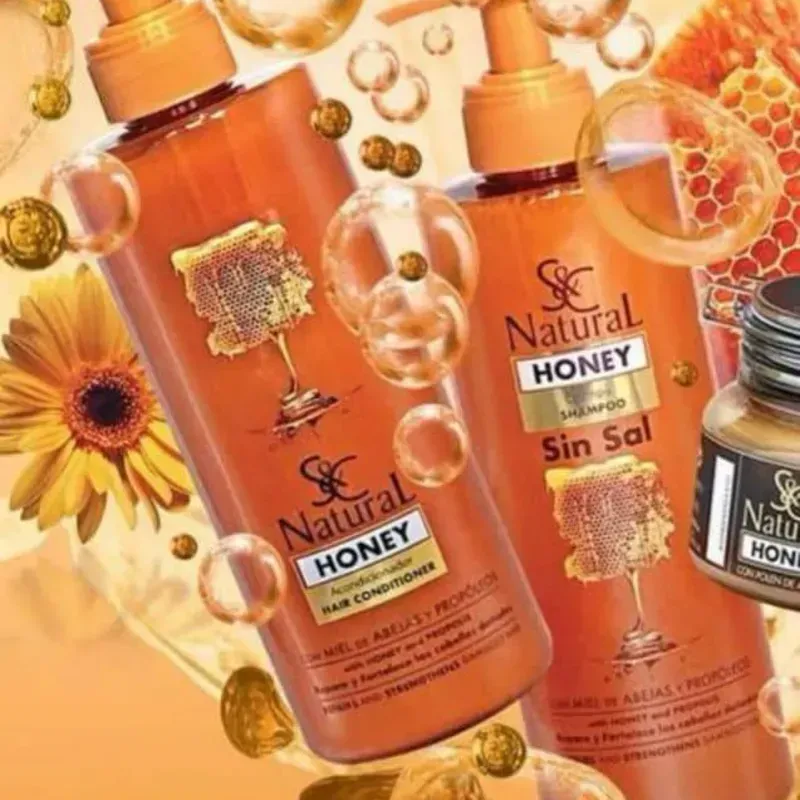 Shampoo y Acondicionador  Línea Honey