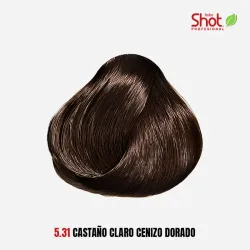 Tinte Shot 5.31 Castaño Claro Dorado Cenizo 