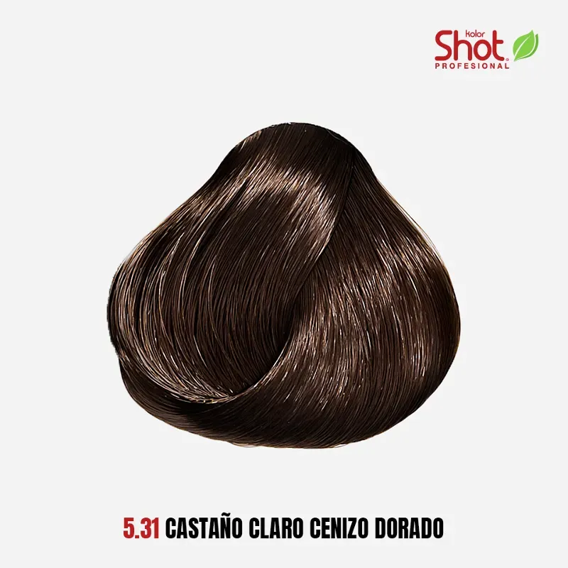 Tinte Shot 5.31 Castaño Claro Dorado Cenizo 
