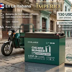 Batería de gel 12v 58h CHILWEE