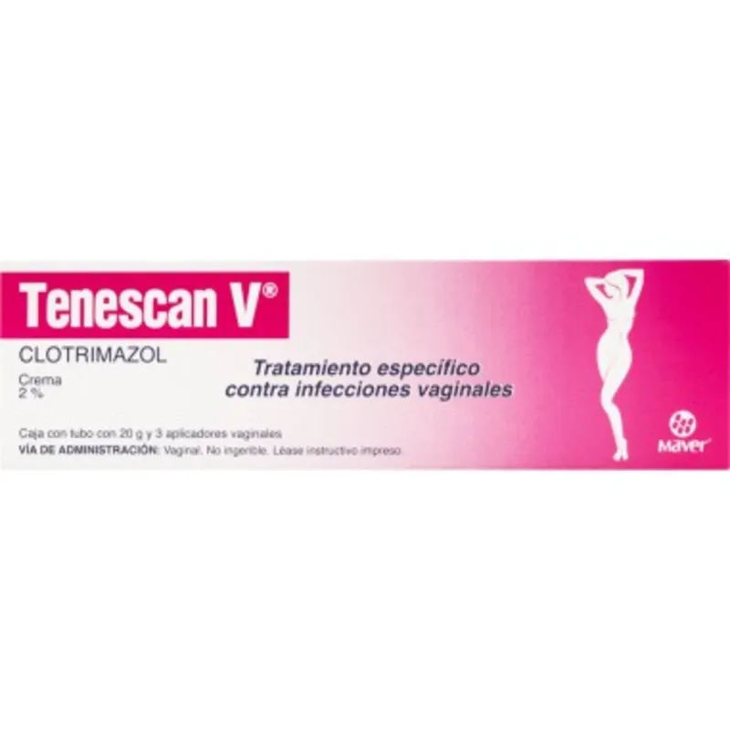 Clotrimazol crema vaginal. Tubo pequeño
