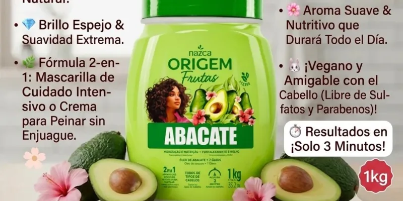 Crema de tratamiento 2 en 1. Aguacate 1kg