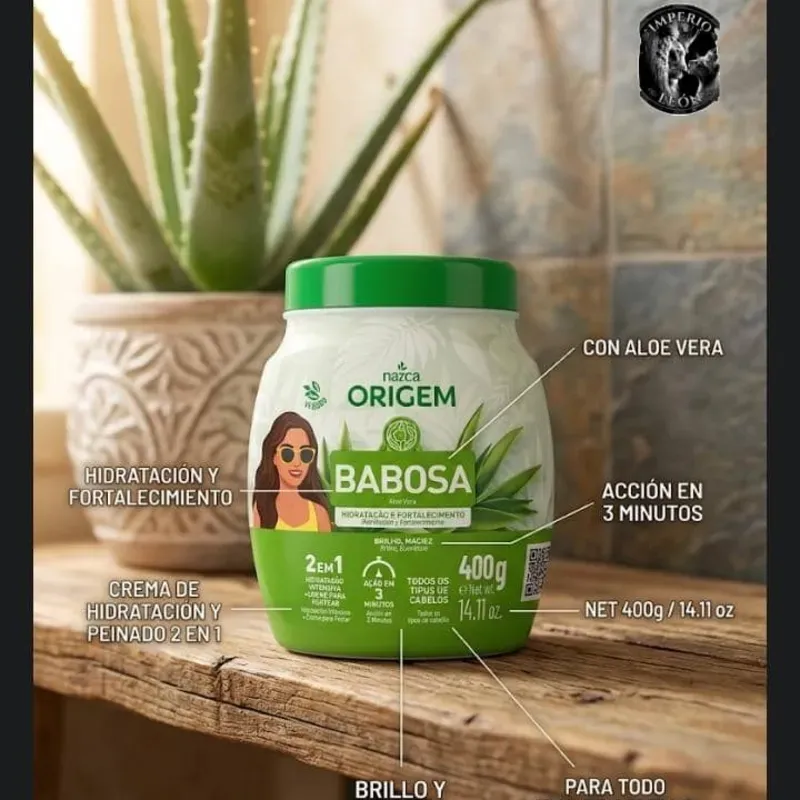 Crema de tratamiento 2 en 1 Babosa