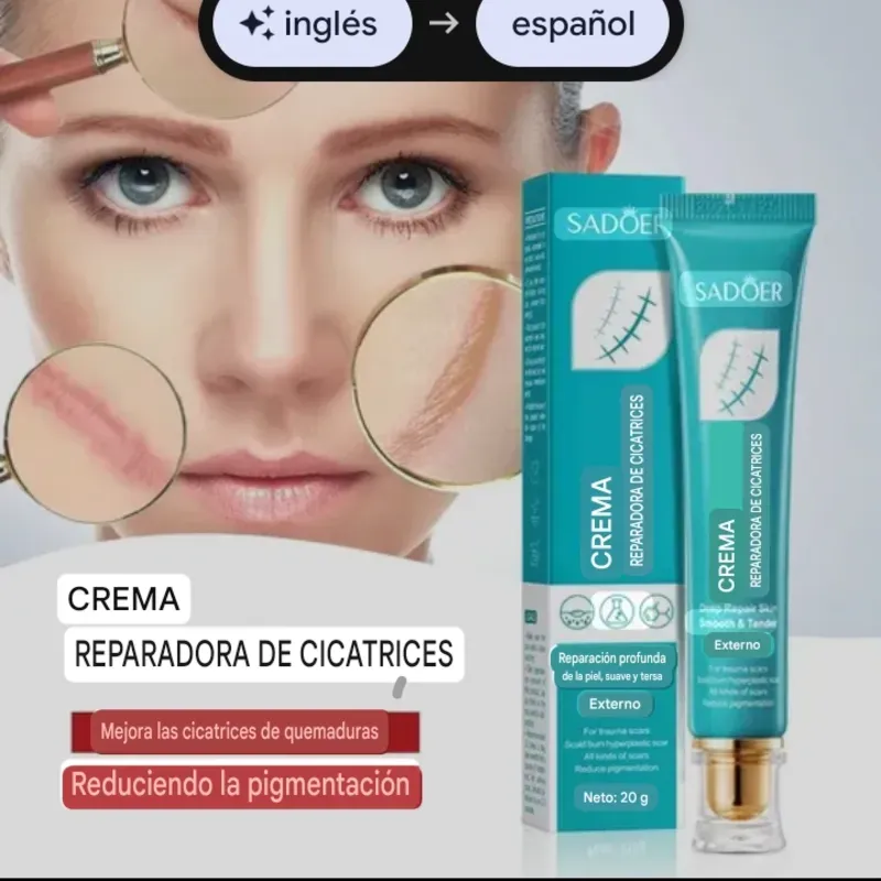 Crema para las cicatrices 