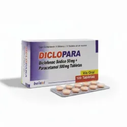Diclopara Diclofenaco 50mg + Paracetamol 500mg
