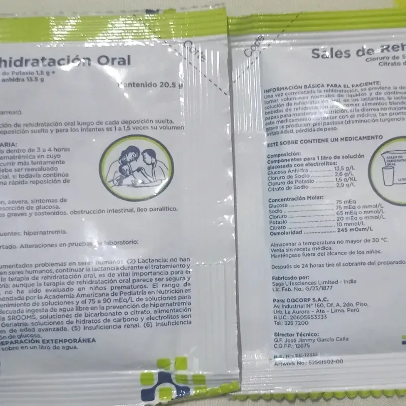 Sales de rehidratación NATURAL
