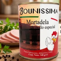 Spam de mortadela de pollo