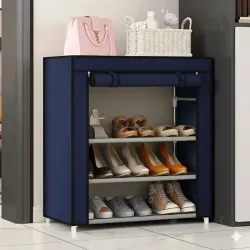 Zapatera de 4 niveles con forro