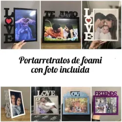 Cuadros de foami con letras