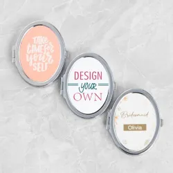 Espejo Ovalado Para Bolso