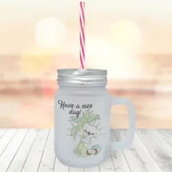 Jarra Nevada con Tapa Metálica