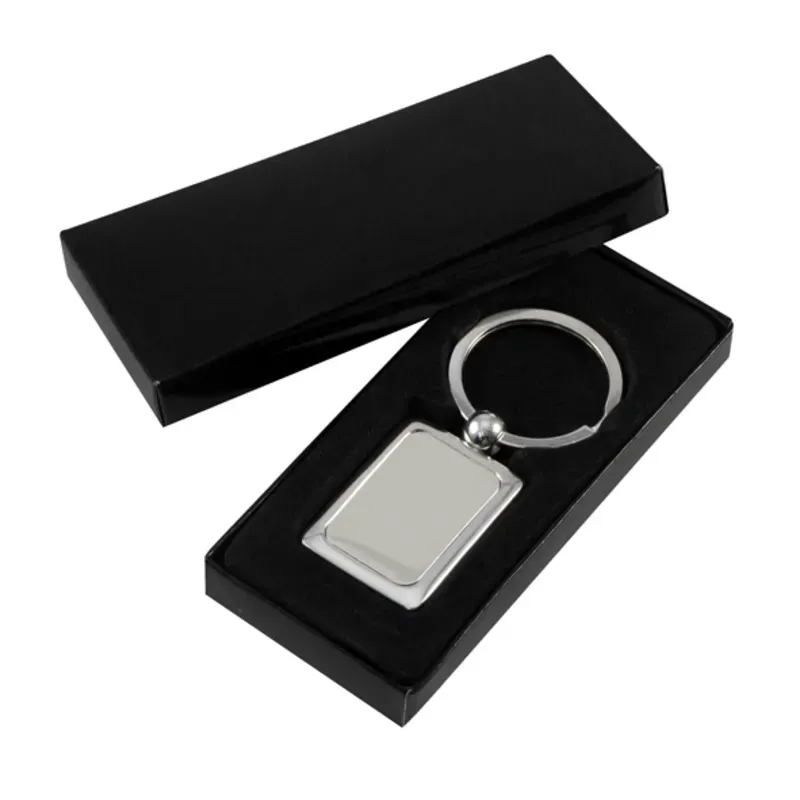 Llavero metálico cuadrado sin abridor