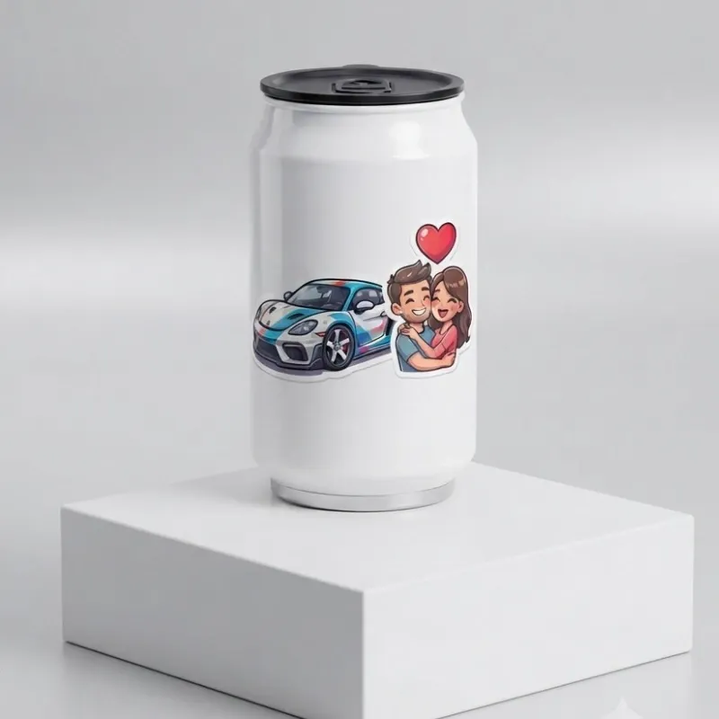 Vaso Metálico Estilo Lata