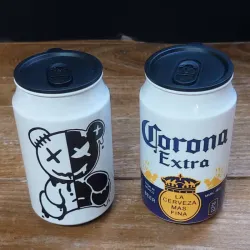 Vaso Metálico Estilo Lata 
