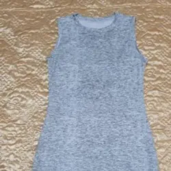 Vestido gris sin mangas (adultos)