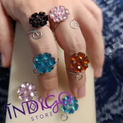 Anillos de flores cristalizadas #2