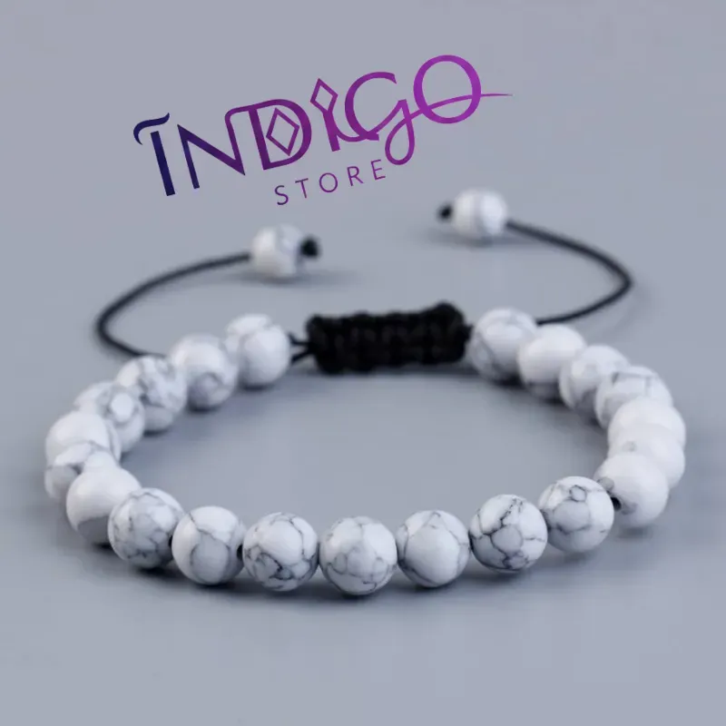 Pulsera de Howlita Blanca