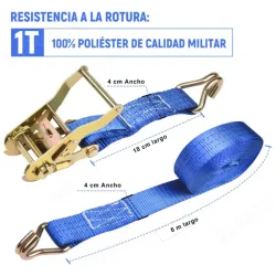Cinta de amarre con presilla de ajuste