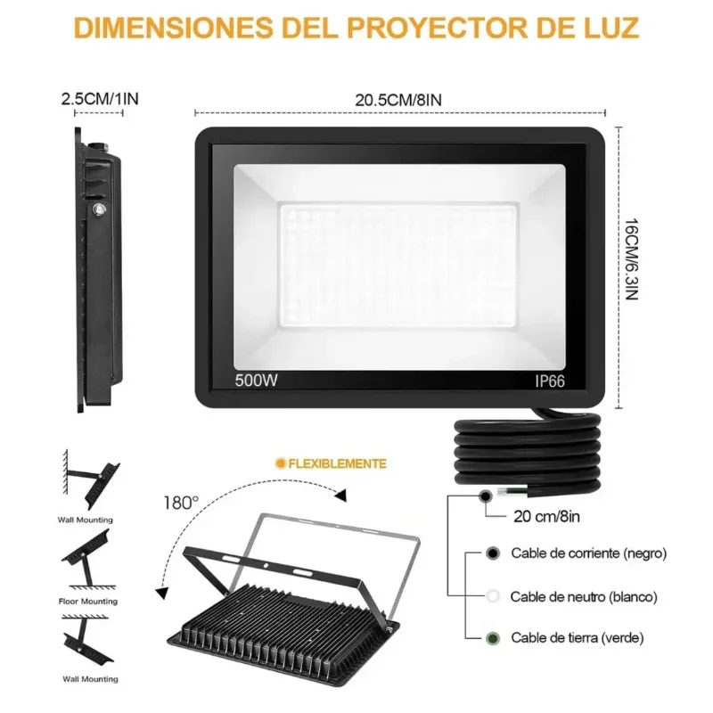 Reflector LED 500W