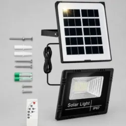 Reflector LED con panel solar
