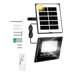 Reflector LED con panel solar